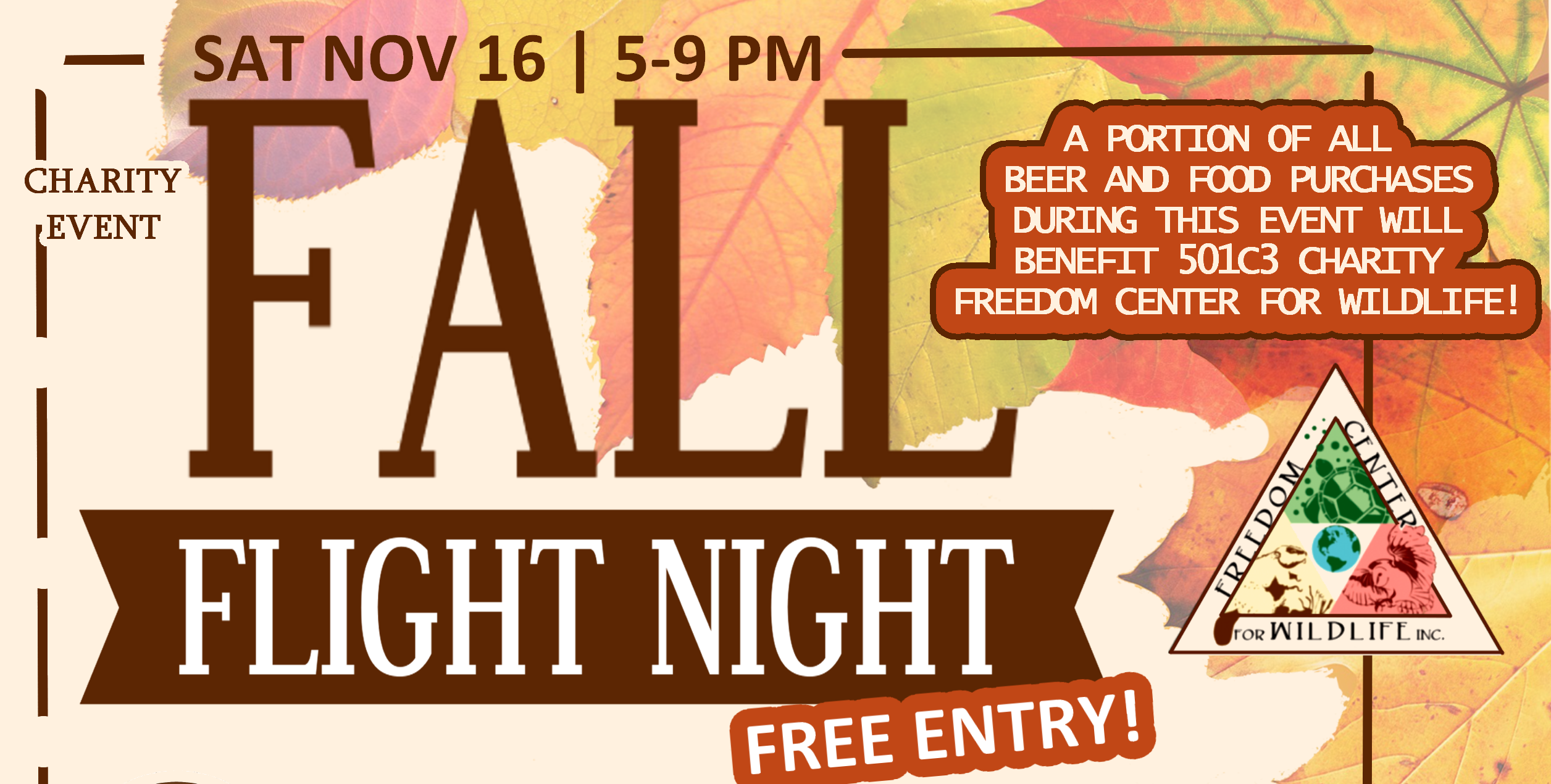 Fall Flight Night is Saturday, November 16th, 2024!